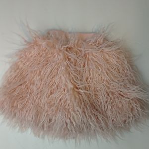 Pat Pat Faux Fur Skirt size 80 Pink